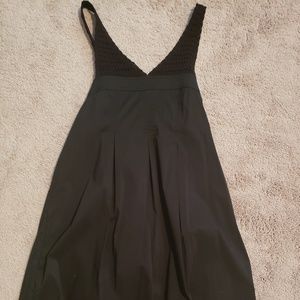 BCBG Black Dress with Crochet Strap